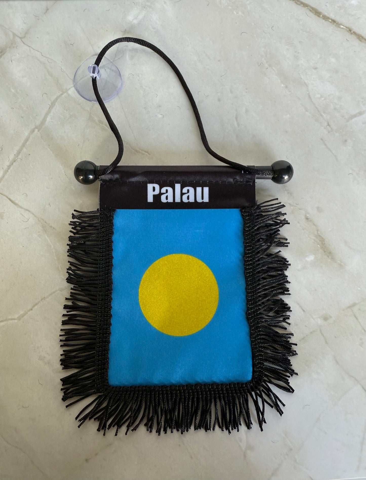 Palau Rear View Mirror Flag