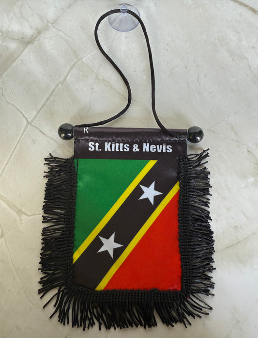 St. Kitts & Nevis Rear View Mirror Flag