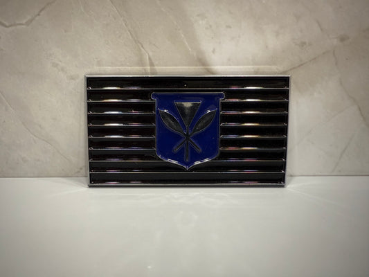 Kanaka Maoli Car Emblem (Blue)