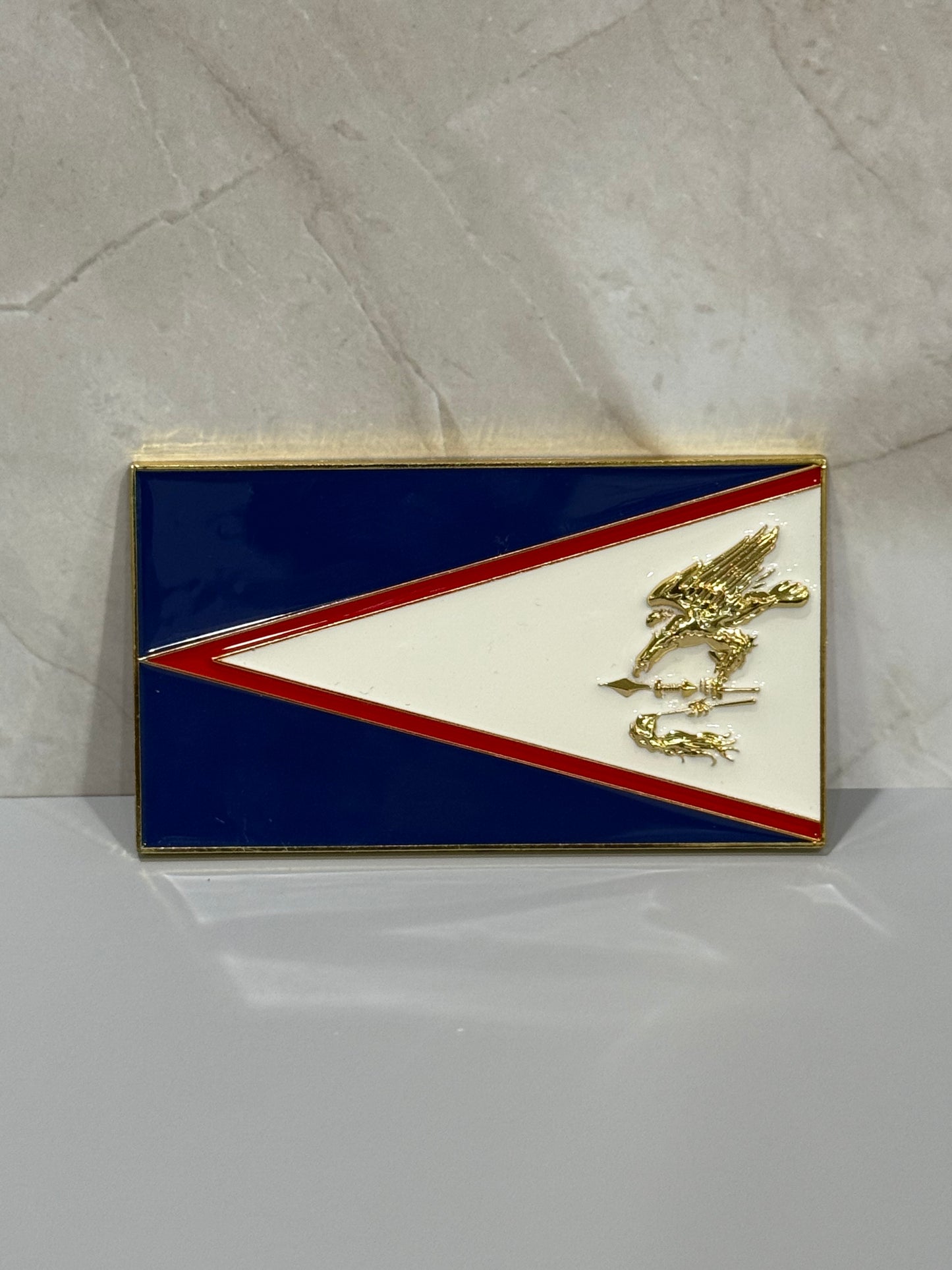 American Samoa Car Emblem (Gold Plated)