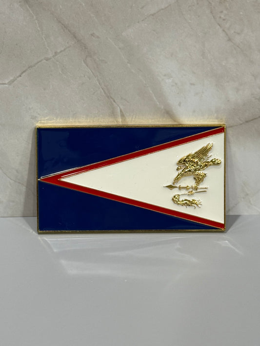 American Samoa Car Emblem (Gold Plated)