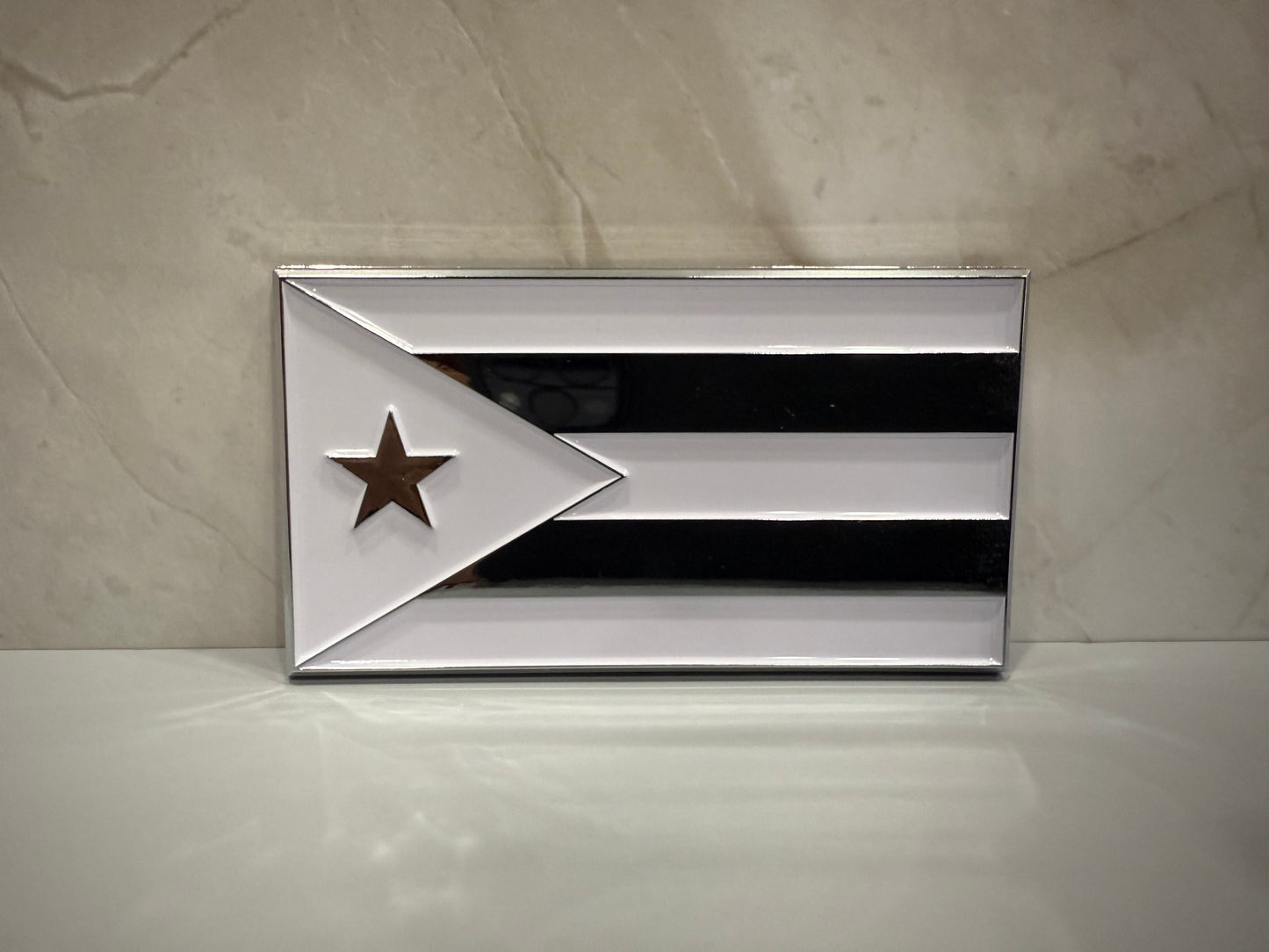 Puerto Rico Car Emblem (White)