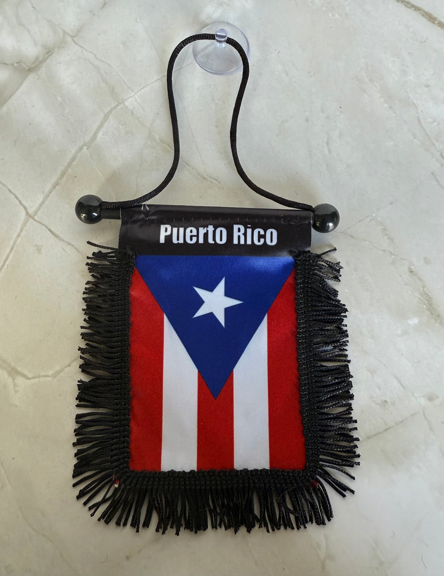 Puerto Rico Rear View Mirror Flag