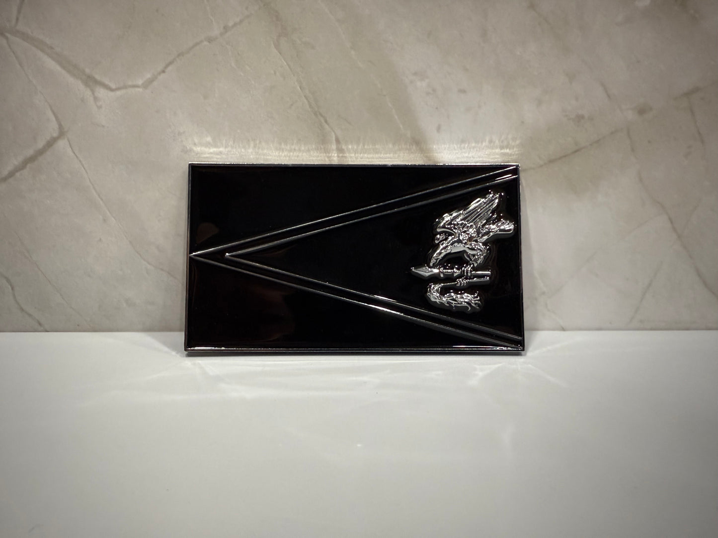 American Samoa Car Emblem (Black & Chrome)