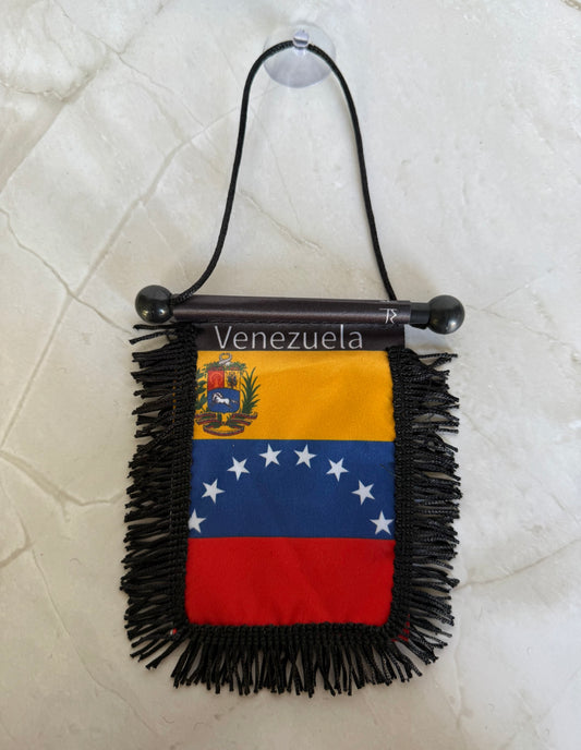 Venezuela Rear View Mirror Flag