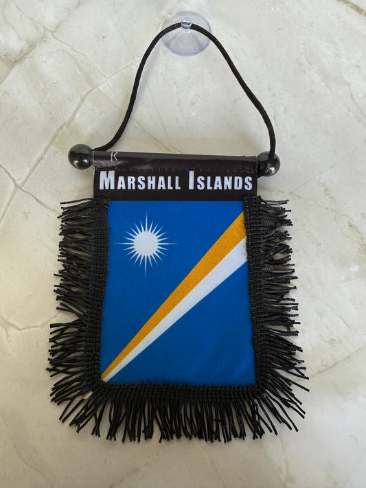 Marshall Islands Rear View Mirror Flag