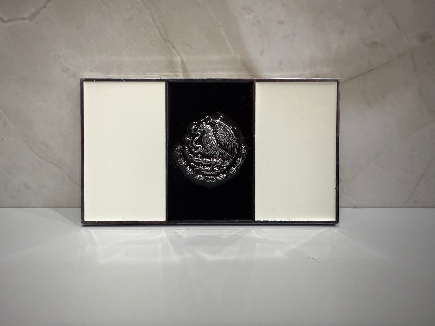 Mexico Car Emblem (White & Black)