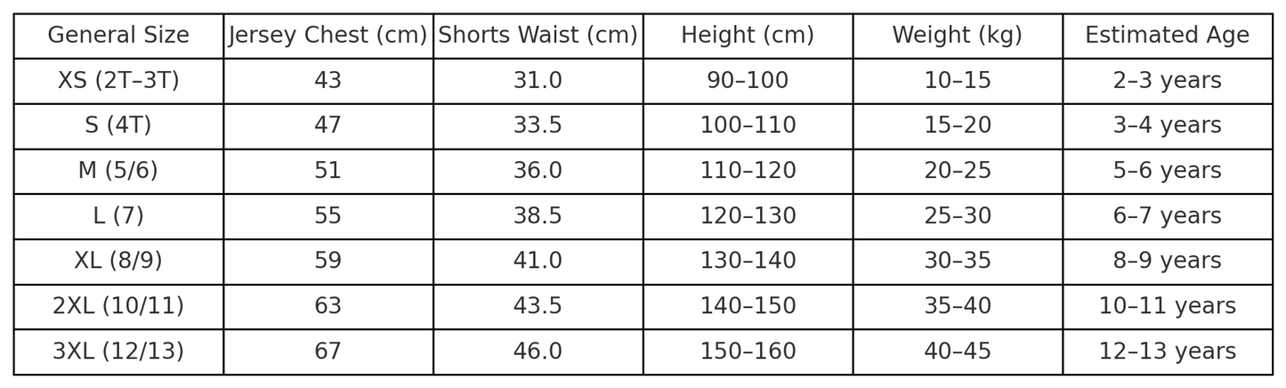 Island Blossom Kids Jersey (PRE-ORDER ONLY)