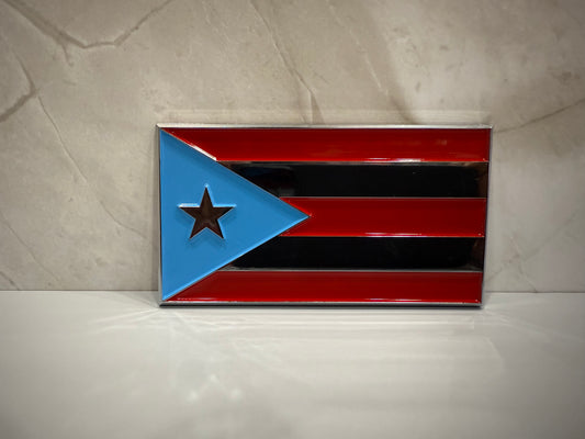 Puerto Rico Car Emblem (Light Blue)