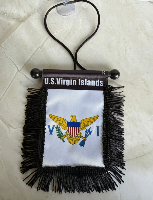 U.S. Virgin Islands Rear View Mirror Flag