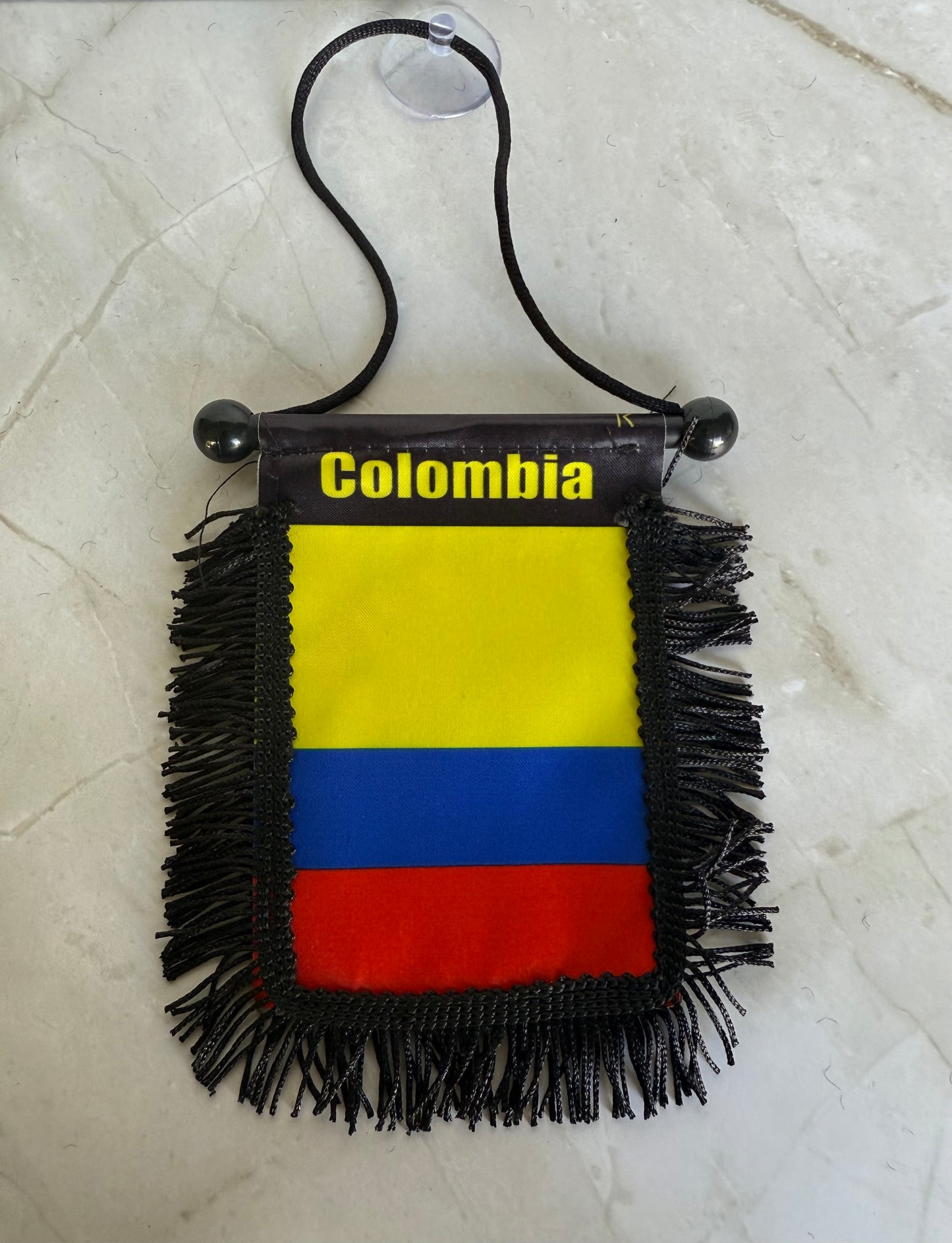 Colombia Rear View Mirror Flag