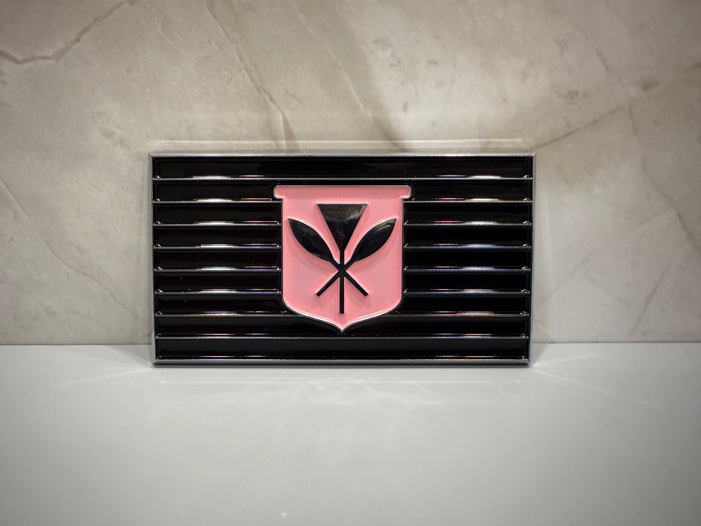 Kanaka Maoli Car Emblem (Pink)