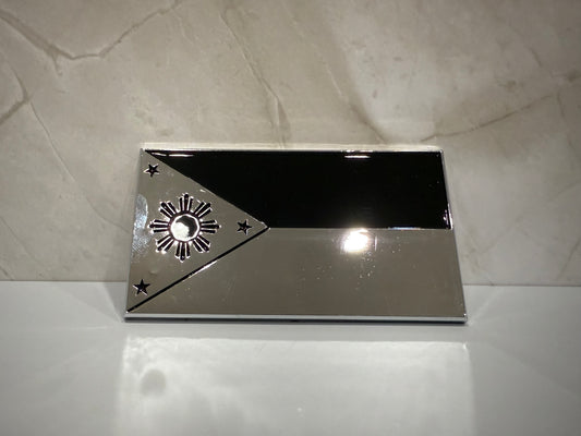 Philippines Car Emblem (Black & Chrome)