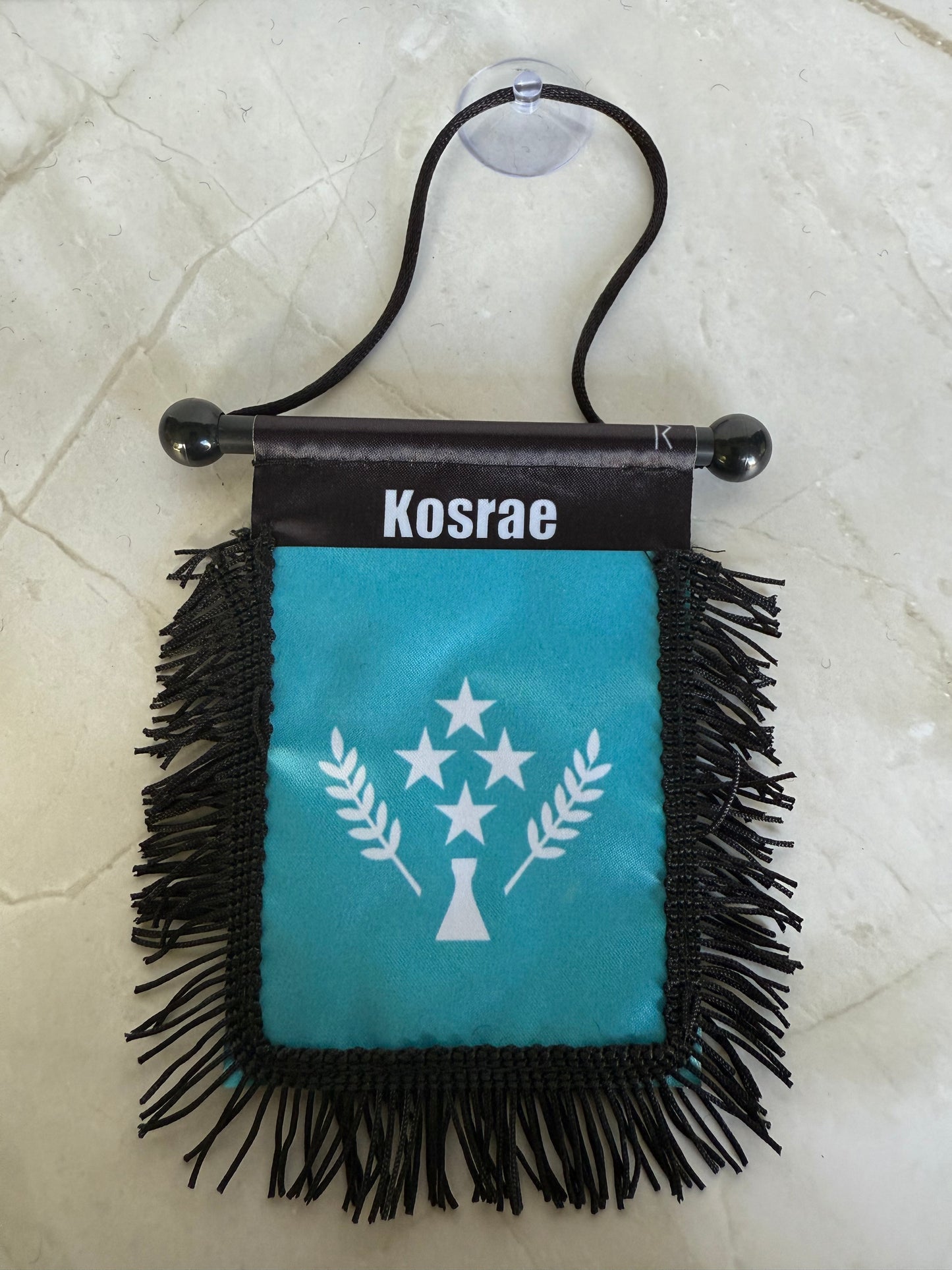 Kosrae Rear View Mirror Flag