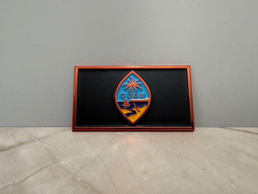 Guam Car Emblem (Red & Black)