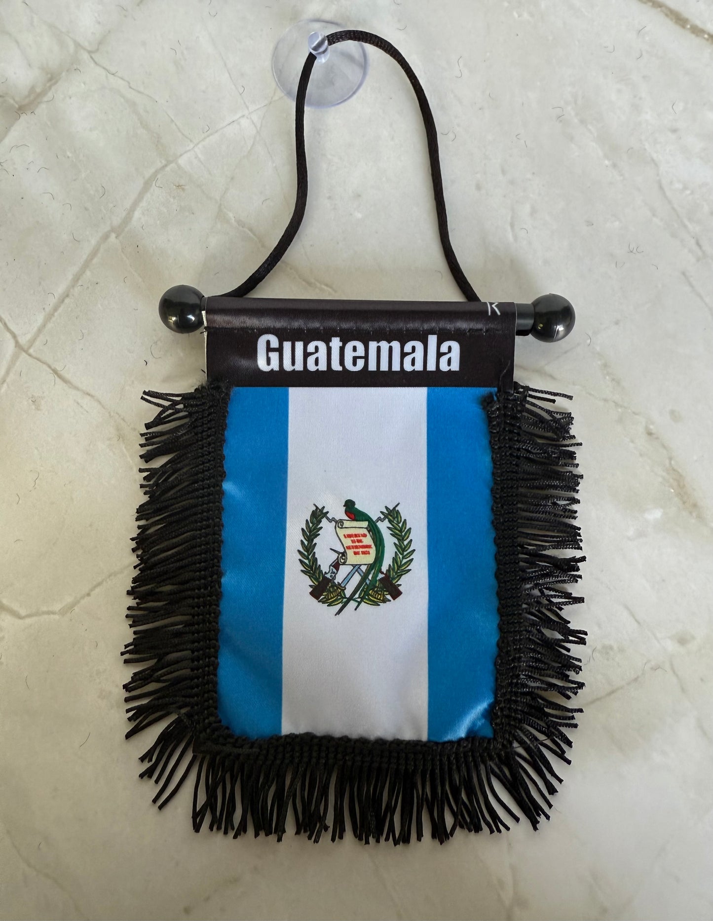 Guatemala Rear View Mirror Flag